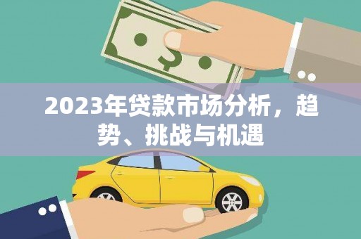 隆尧2023年贷款市场分析，趋势、挑战与机遇
