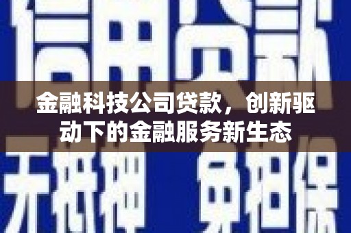 隆尧金融科技公司贷款，创新驱动下的金融服务新生态