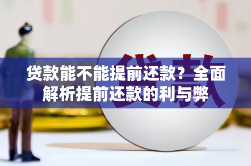 隆尧贷款能不能提前还款？全面解析提前还款的利与弊