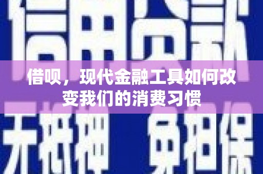 隆尧借呗，现代金融工具如何改变我们的消费习惯