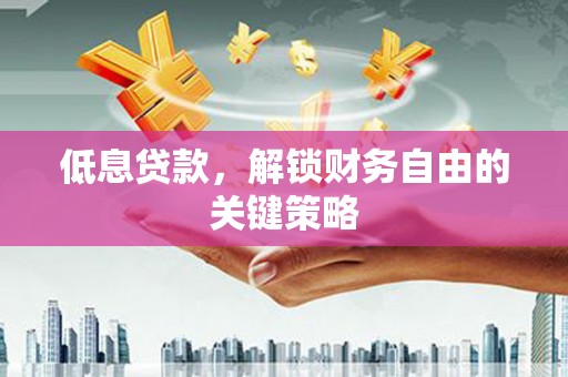 隆尧低息贷款，解锁财务自由的关键策略