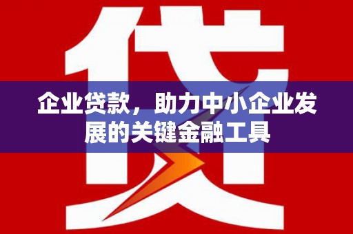 隆尧企业贷款，助力中小企业发展的关键金融工具