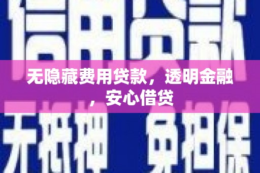 隆尧无隐藏费用贷款，透明金融，安心借贷