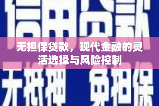 隆尧无担保贷款，现代金融的灵活选择与风险控制