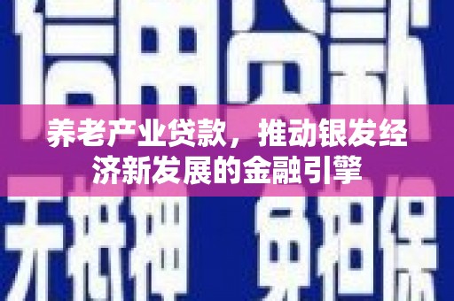 隆尧养老产业贷款，推动银发经济新发展的金融引擎
