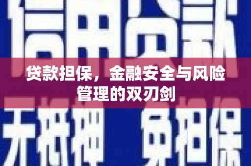 隆尧贷款担保，金融安全与风险管理的双刃剑