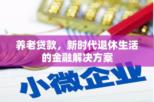 隆尧养老贷款，新时代退休生活的金融解决方案