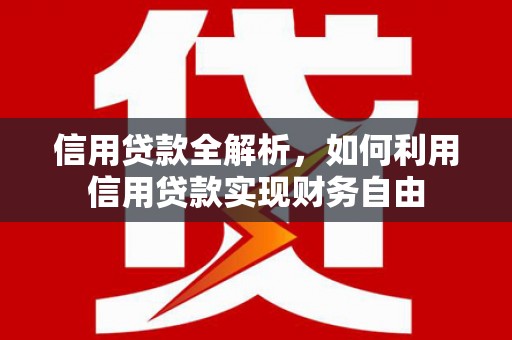 隆尧信用贷款全解析，如何利用信用贷款实现财务自由